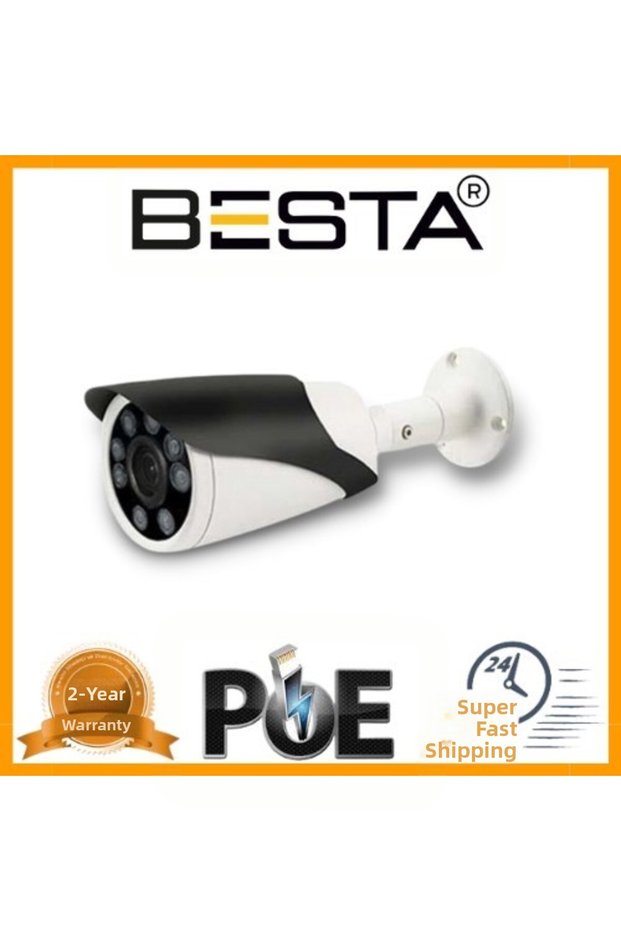 4K 5 Mp 1440P 8 Atom Led Ip Poe Bullet Security Camera Kd-5615