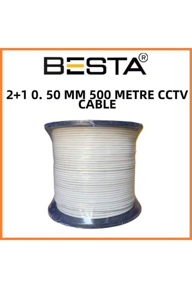 2+1 500 Meters 0.50 mm Cctv Cable Kd-1385