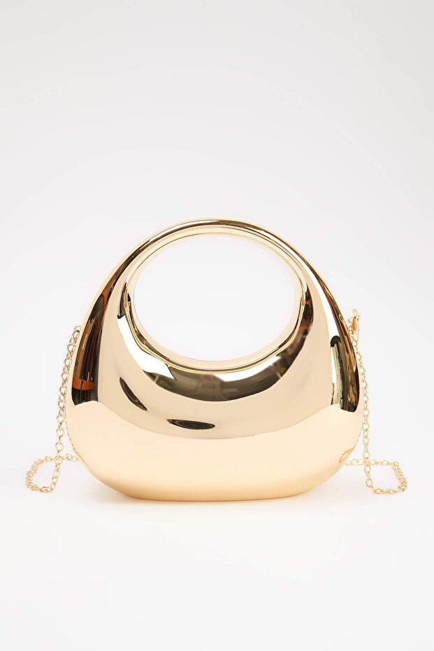Altın Mini Boy Kadın Clutch Çanta TAKSS26PY00002/Altın - 3