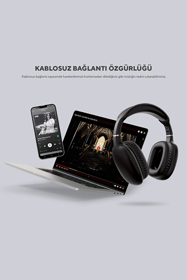 SN-BT43 Phase Siyah Bluetooth Kulaklık - 7