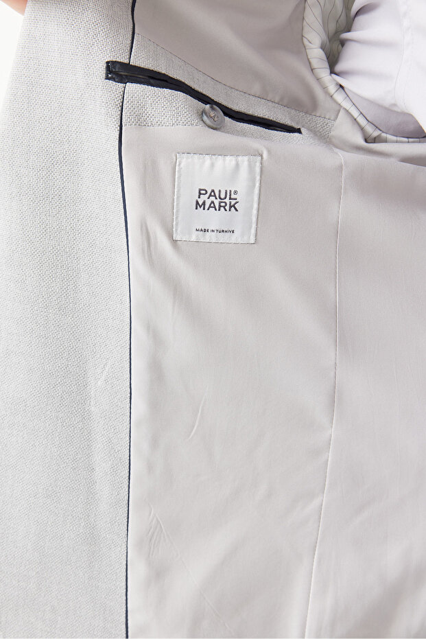 سترة بياقة أحادية للرجال - 8