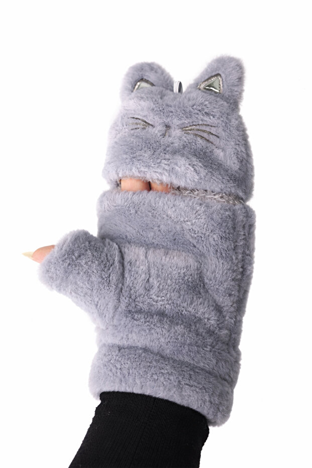 Sevimli Kedi Kışlık Eldiven - 5