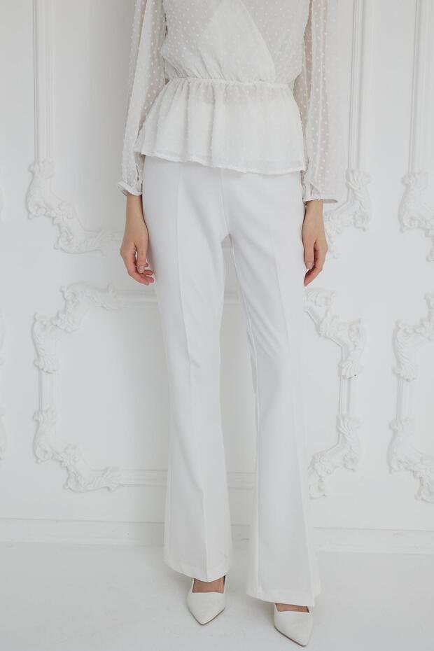 İSPANYOL PAÇA KREP PANTOLON - 2