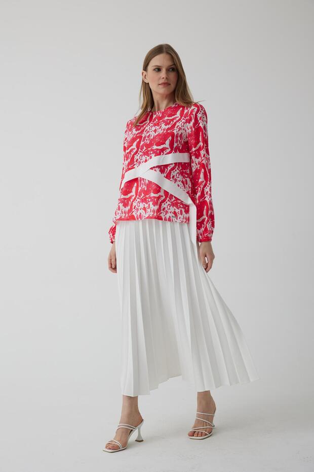 KREP PLİSELİ ETEK - 2