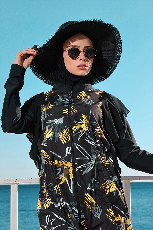 ŞİFON VOLANLI TESETTÜR MAYO - 3