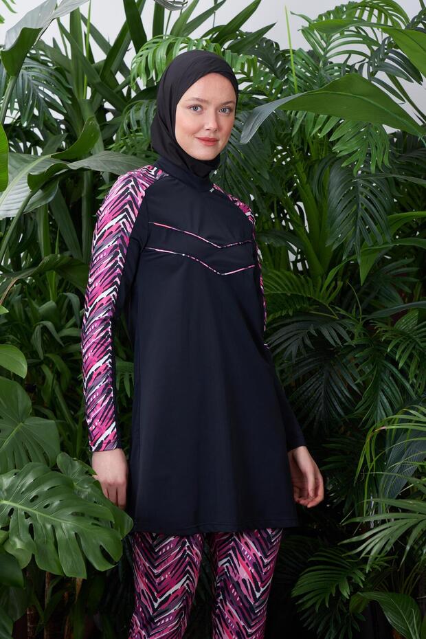 Πολύχρωμο μαγιό με σχέδια - 3