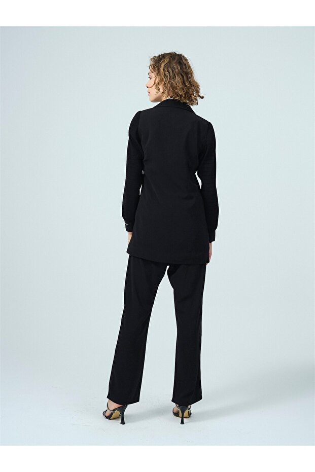 KOLU PİLİSELİ KRUVAZE KREP TAKIM - 3