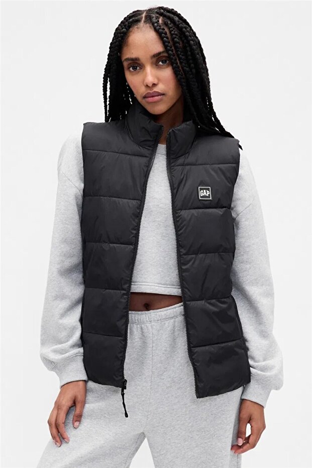 V-FRCH LOGO LW PUFFER VEST - 1