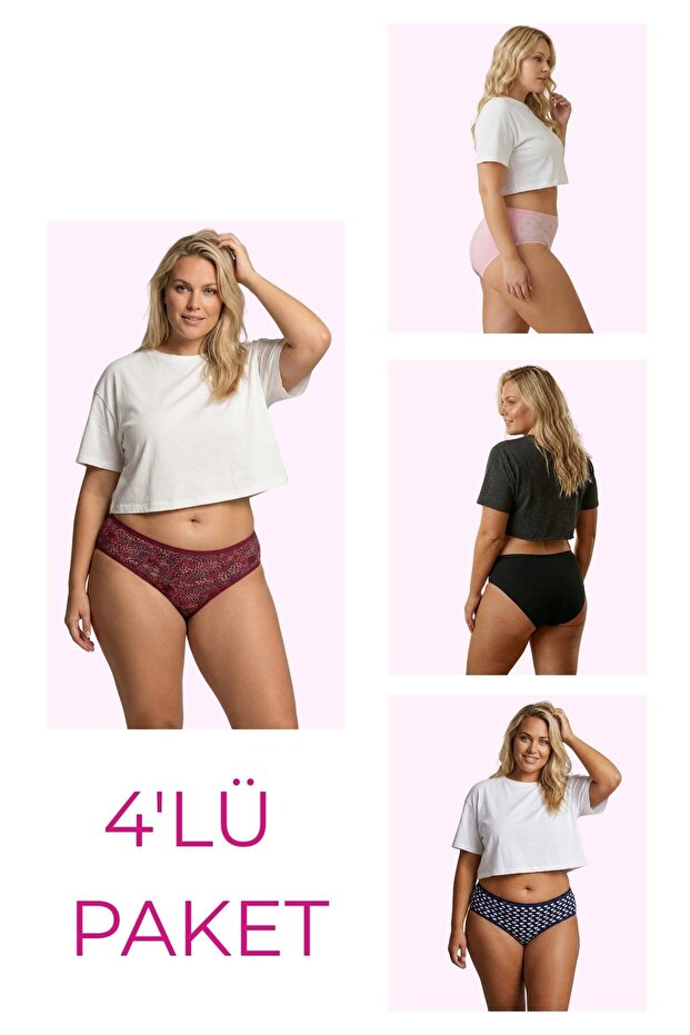 18006-1 Women's Bato 4-Pack Panties