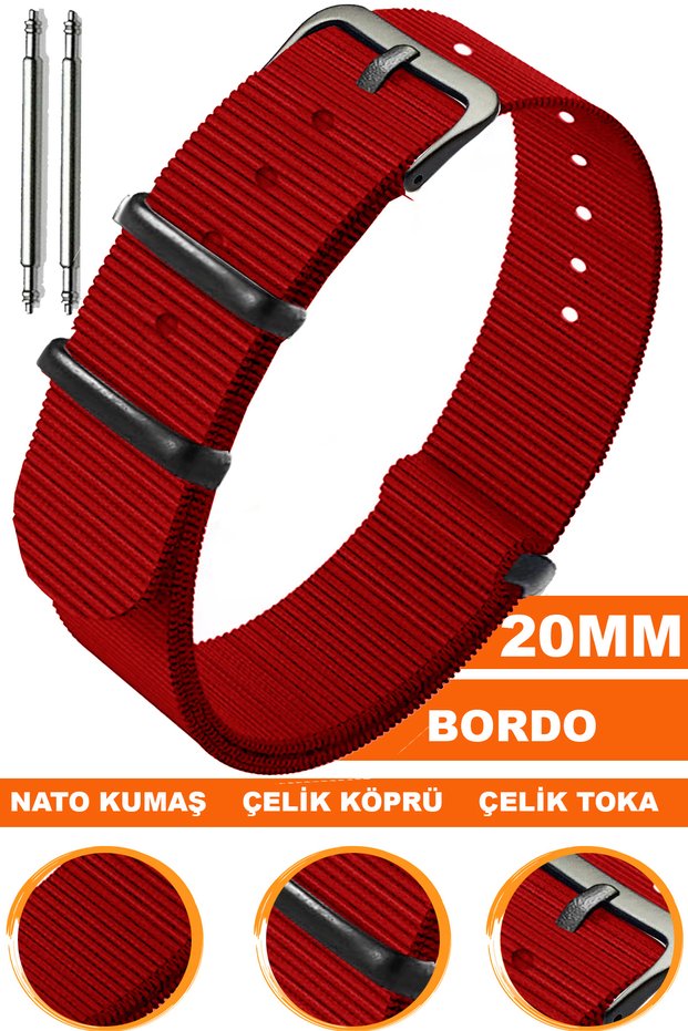 20mm Fossil-Welder-Casio-Seiko-Omega-Armani Watch Compatible Nato Textile Fabric Watch Band 20Ntsyh