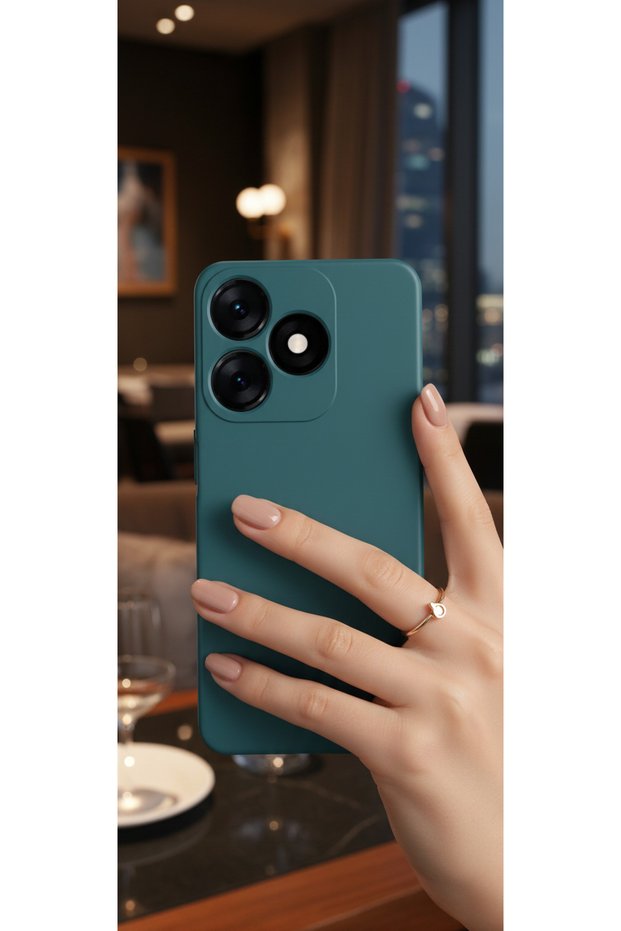 Tecno Spark 10 4g Compatible Colorful Silicone Case with Velvet Camera Protection Inside