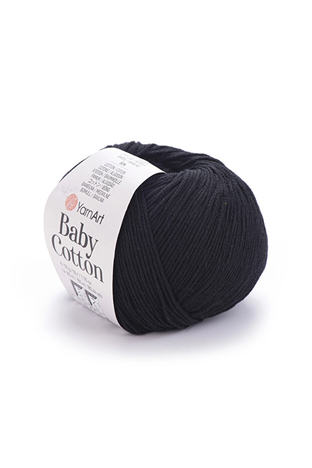 Baby Cotton - Baby Hand Knitting Thread Black-460