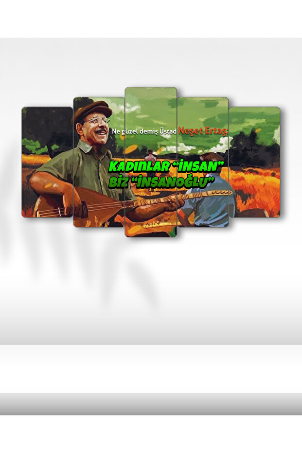 Neşet Ertaş - 5 Parçalı Tablo - 1