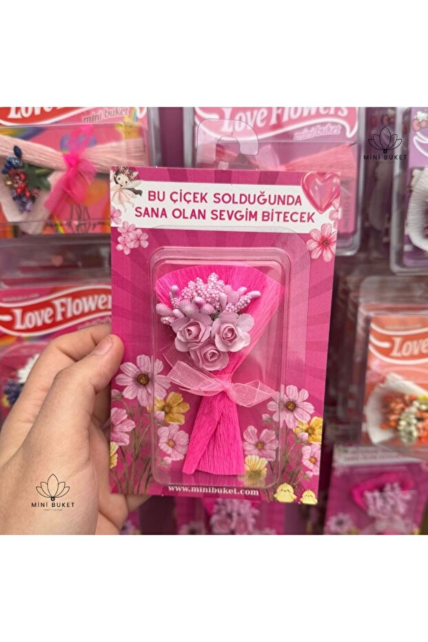 Merit Flower Mini Buket, Koleksiyonluk Çiçek Buketi, Love Flowers, Sevgiliye Hediye Çiçek Çiçek, Hot, Karma