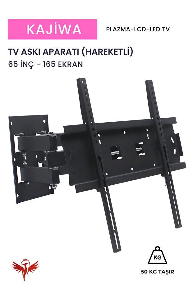 KAJİWA 65 İNÇ ASKI APARATI HAREKETLİ (165 EKRAN) Tüm Marka ve modellerle uyumludur.