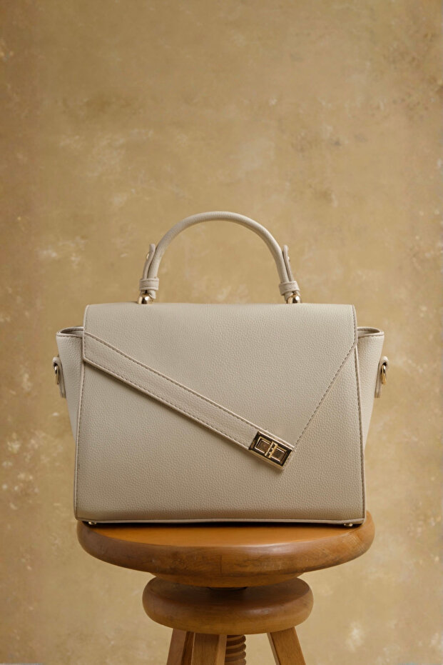 Women's Cream Crossbody Hand & Shoulder Bag 405