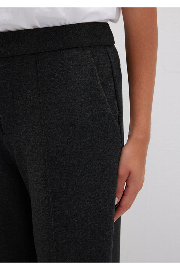 Antrasit Örme Pantolon 1011048-87829 - 5