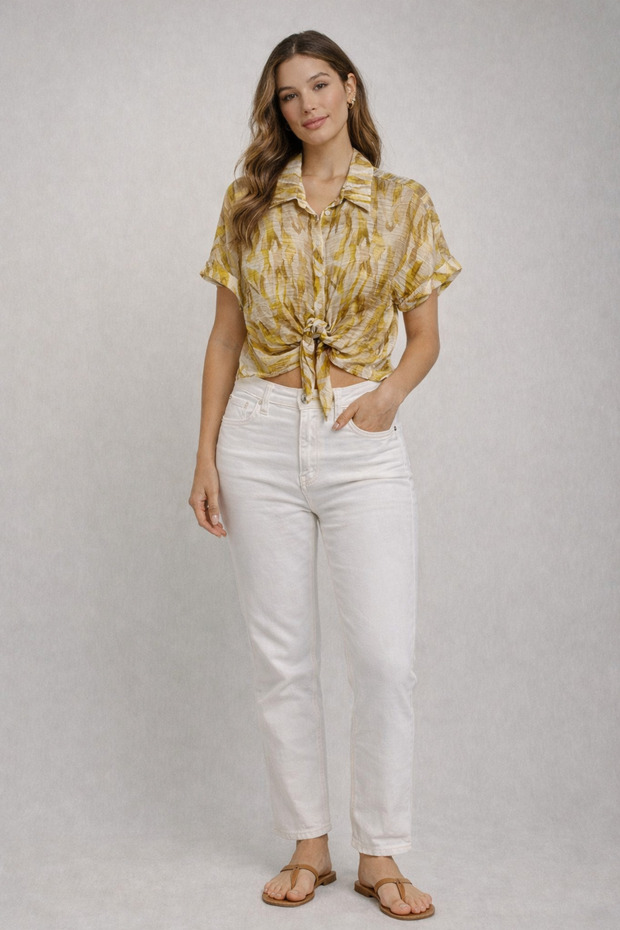 Önden Bağlamalı Gömlek - 2