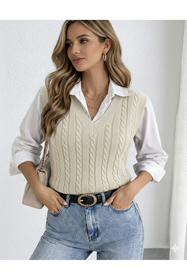 MODA MH Saçörgü Süveter - 1