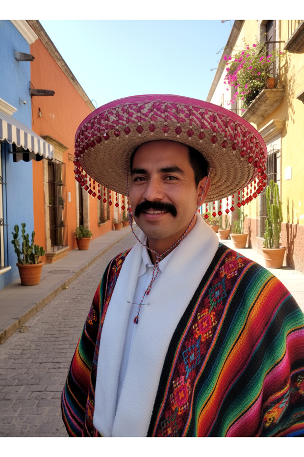 قبعة القش المكسيكية - 1