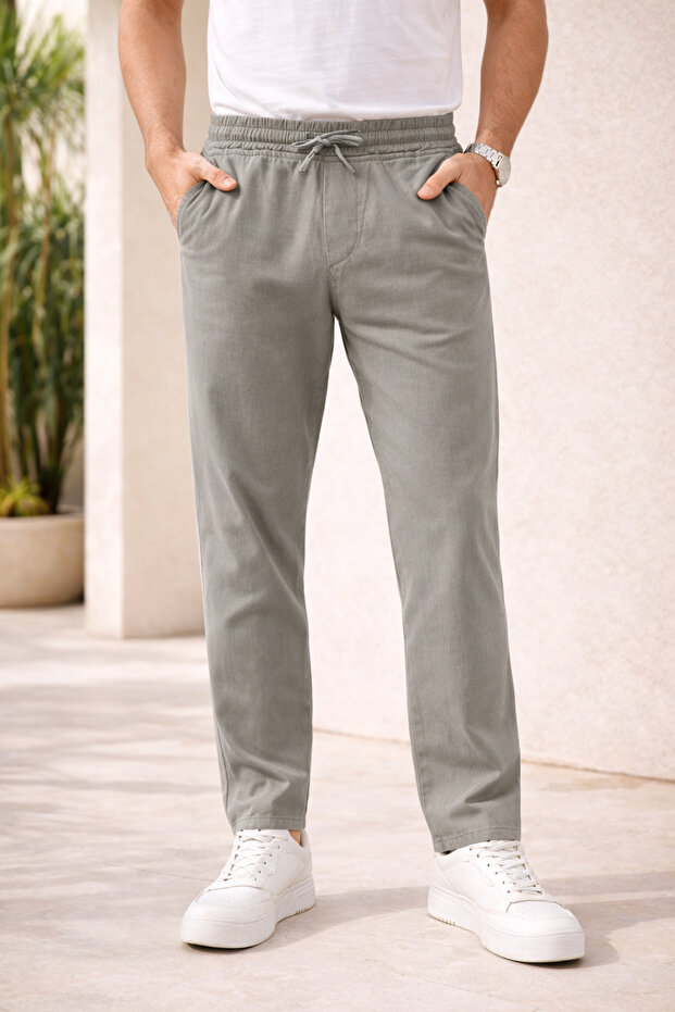 Men's Çağla Relaxed Fit Jogger Pants with Elastic Waist