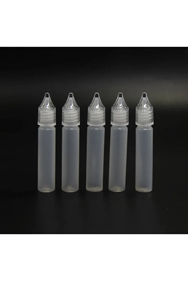 Plastic 10ML 5Pcs 10/15/30/50ml Plastic Dropper Bottle Liquid Bottle Empty Long Slim Bottle Pen Sha