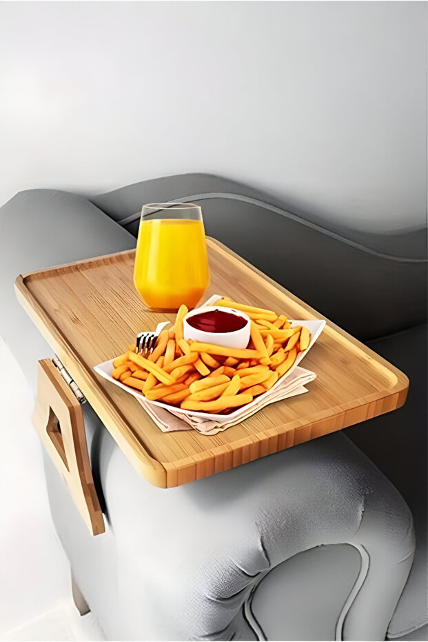 صينية أريكة مستطيلة من الخيزران من Sofaserve، مقاس 27 × 20 سم - 5