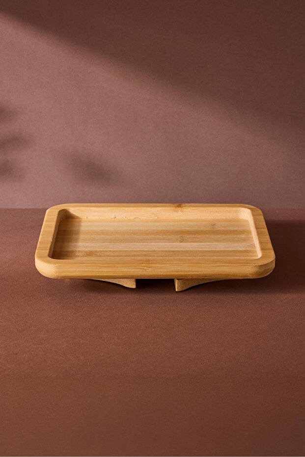 صينية أريكة مستطيلة من الخيزران من Sofaserve، مقاس 27 × 20 سم - 4