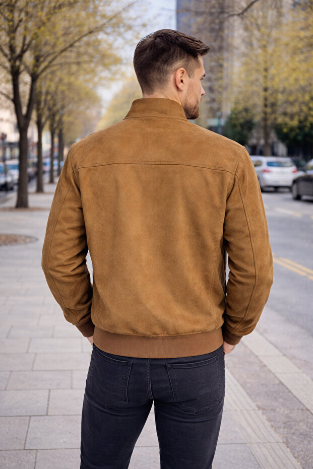 Süet mevsimlik mont - 2