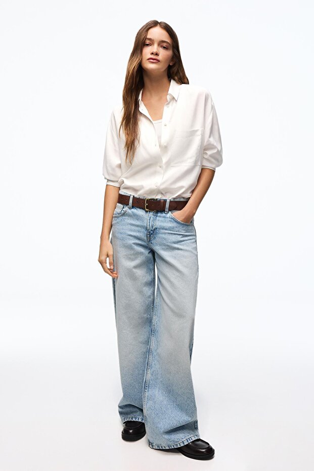 Oversize akıcı gömlek - 1