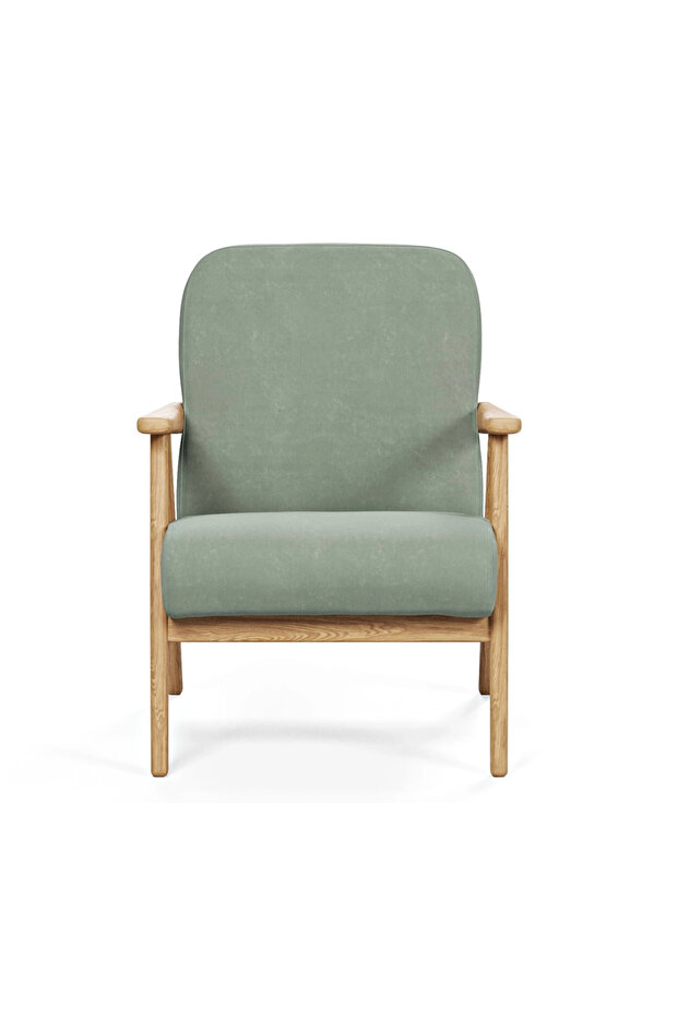 Levy Açık Meşe Berjer - Kadife - 1