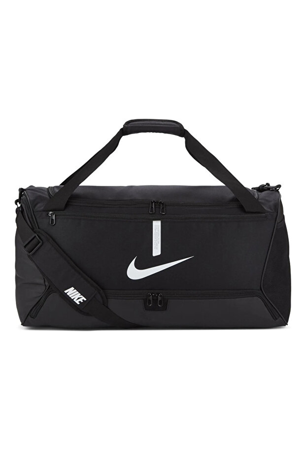 CU8090-010 Nk Acdmy Team M Duff Unisex Spor Çanta Siyah Beyaz - 1