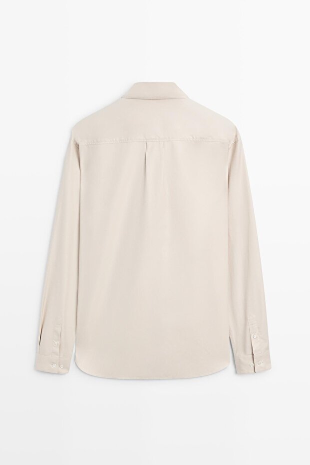 Cepli pamuklu gömlek - 8
