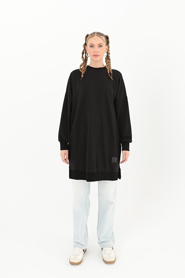 Kadın Basic Tunic - 30644TUN - BLACK - 4