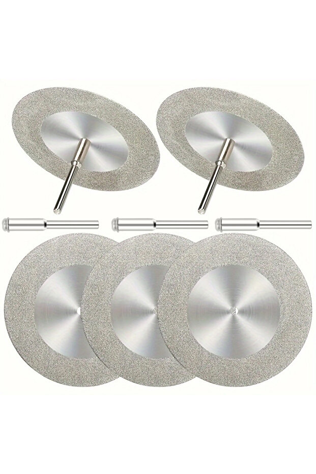 5pcs Ultra-thin 1mm diamond-coated drill bit slicing wheel for tiles, glass, bottles, jade and stone