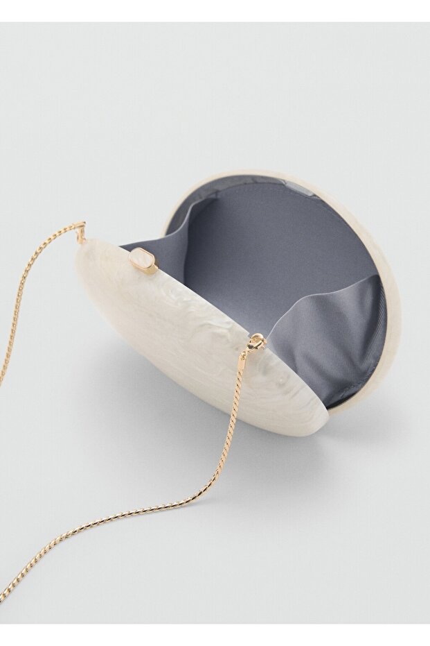 Oval clutch çanta - 5