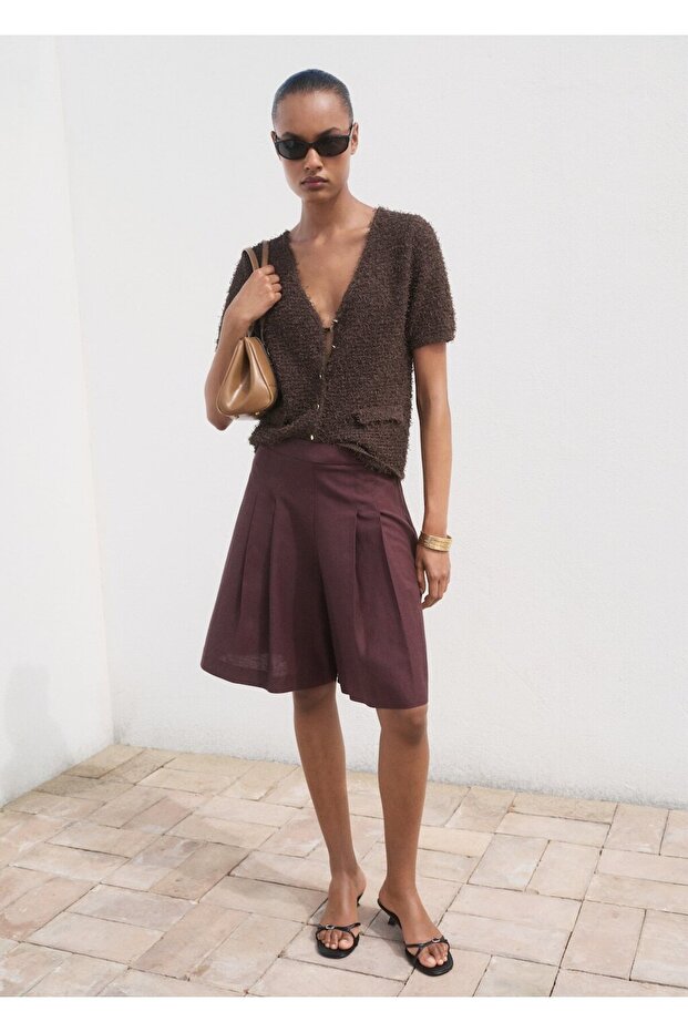 Kısa kollu bouclé ceket - 2