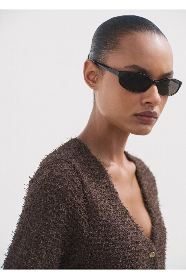 Kısa kollu bouclé ceket - 6