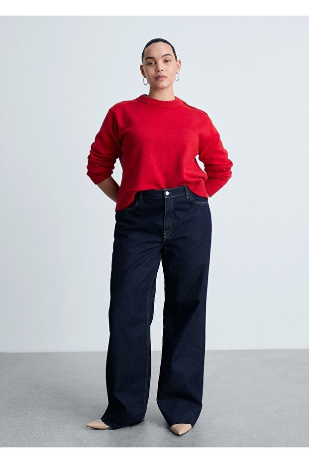 Strass taşlı triko kazak - 8