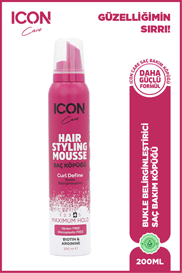 Icon Care Saç Şek. Köpük Curl Defıne (BUKLE BELİRGİNLEŞTİRİCİ) - 1