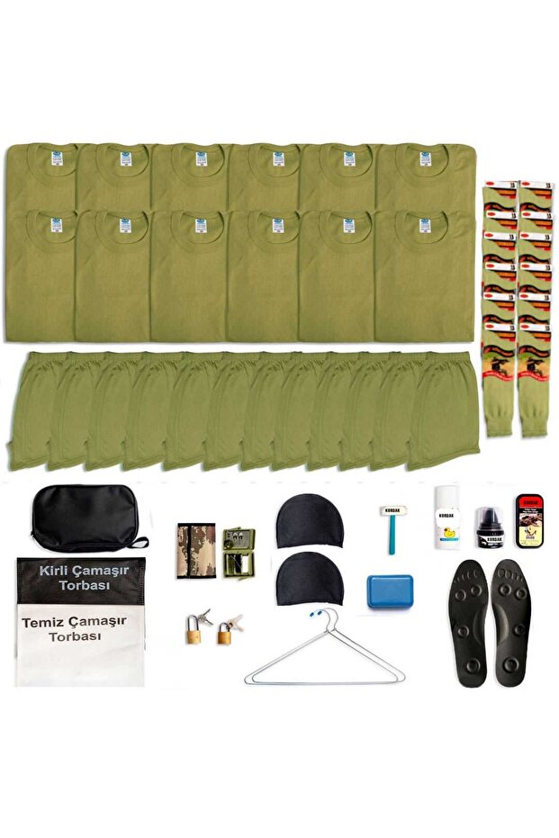 12-Piece Basic Paid Military Equipment Set - Paid Military Equipment - Soldier Underwear