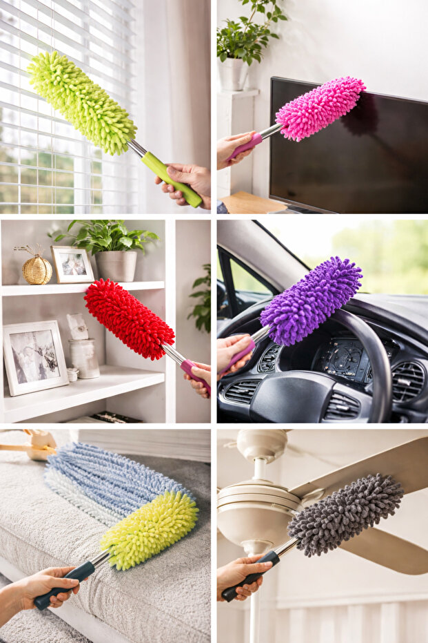 Telescopic Extendable Microfiber Dusting Brush 25-75 cm - 5
