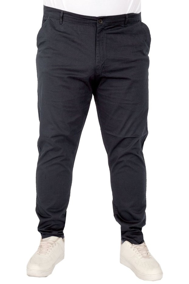 Mode XL Large Size Men's Trousers Linen Milano 20850 Navy Blue