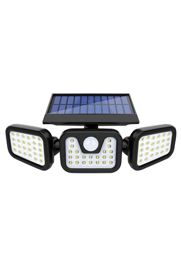 MX-W771A Sensörlü 3 Modlu 74 Ledli Solar Aydınlatmalı Duvar Lambası - 1