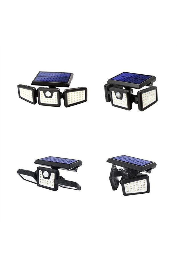 MX-W771A Sensörlü 3 Modlu 74 Ledli Solar Aydınlatmalı Duvar Lambası - 2