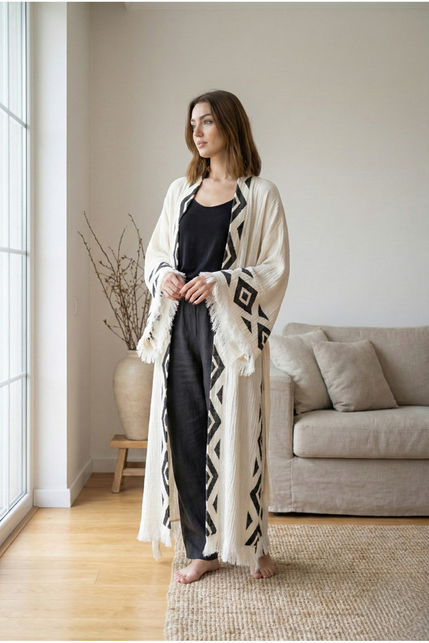 Zerla Troy Bamboo Kimono Robe