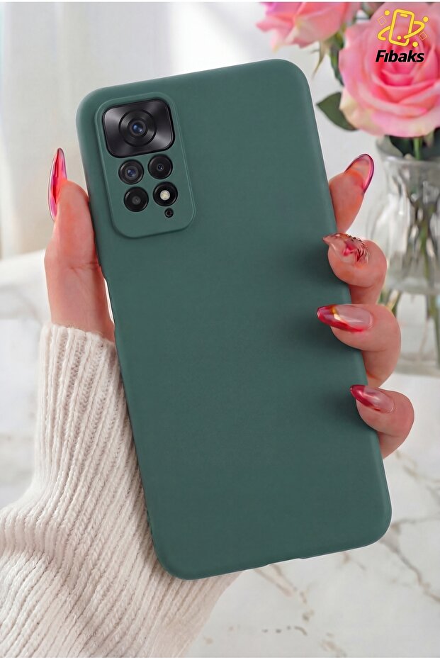 Redmi Note 12 Pro 4g Case Launch Camera Protected Inside Velvet Soft Textured Silicone Green