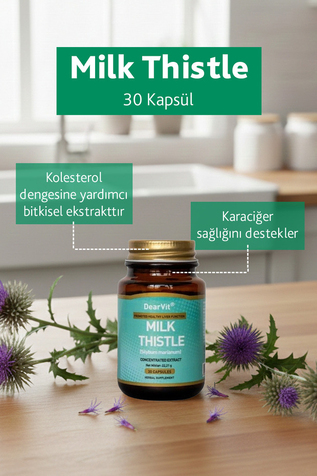 Dearvit Milk Thistle 30 Kapsül - 3