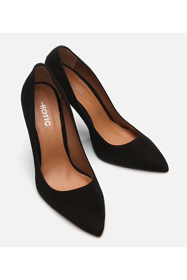 Kadın Deri Siyah Stiletto - 3