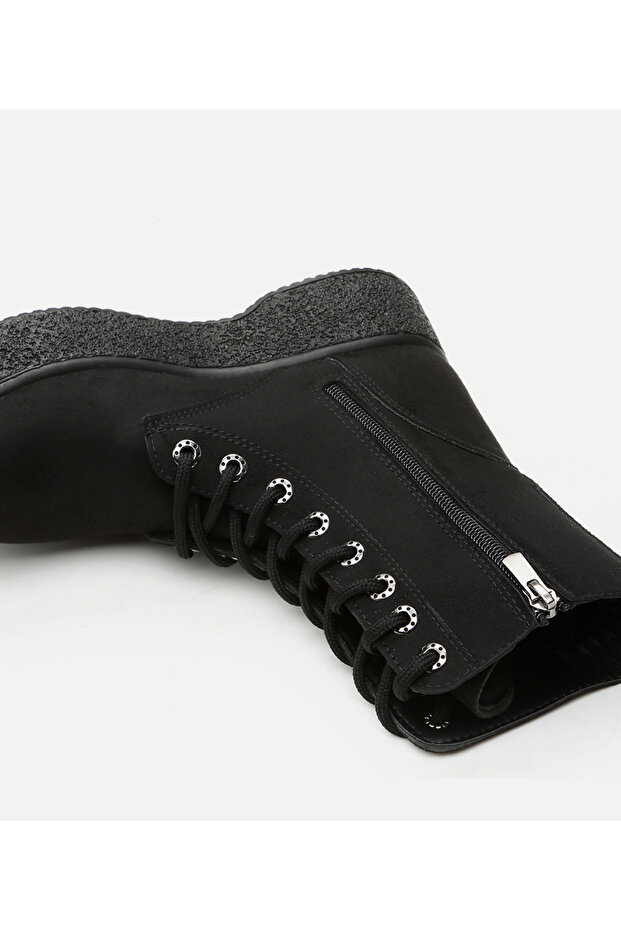 Kadın Siyah Düz Bot - 6